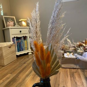 Dried wedding flowers boho